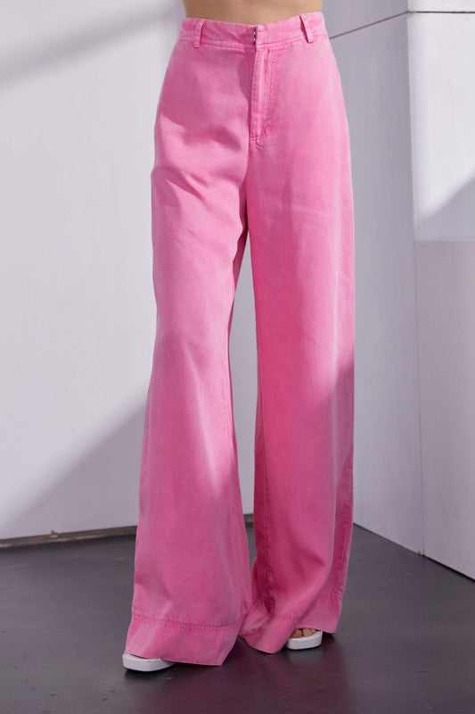 Zara Set Satin Effect Cropped Blazer and Wide Pants Pink Size XS S XL NEW