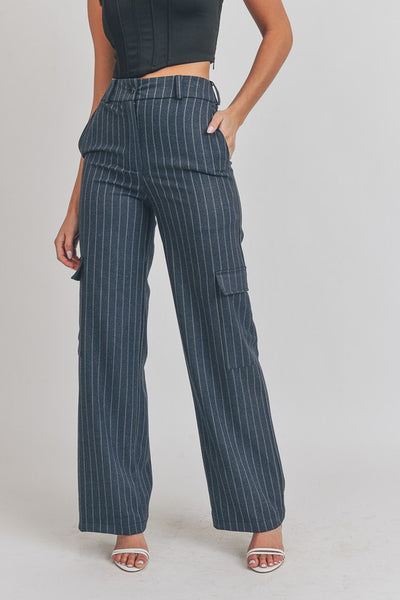 Cargo Pants in Pinstripe