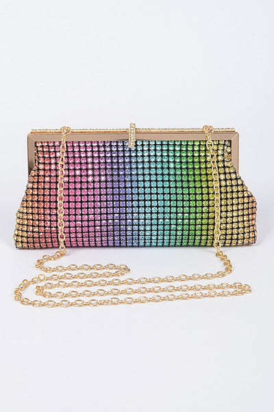 Rainbow Rhinestone Clutch – Rag & Muffin